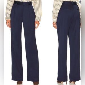 Favorite Daughter Favorite Pant - Satin Navy Blue